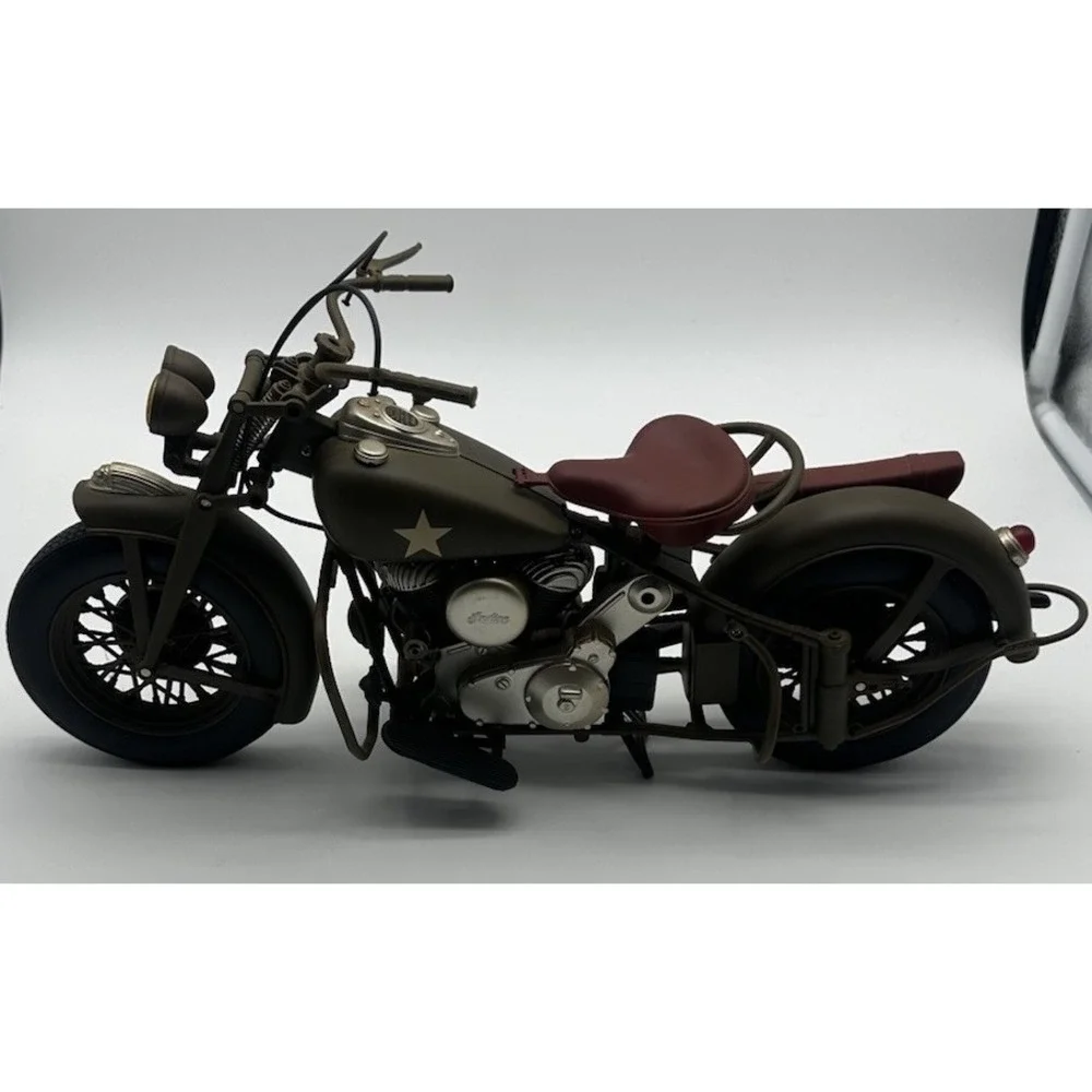 NEW RAY 1998 INDIAN CHIEF WWII US ARMY MILITARY 1/6 SCALE MOTORCYCLE
